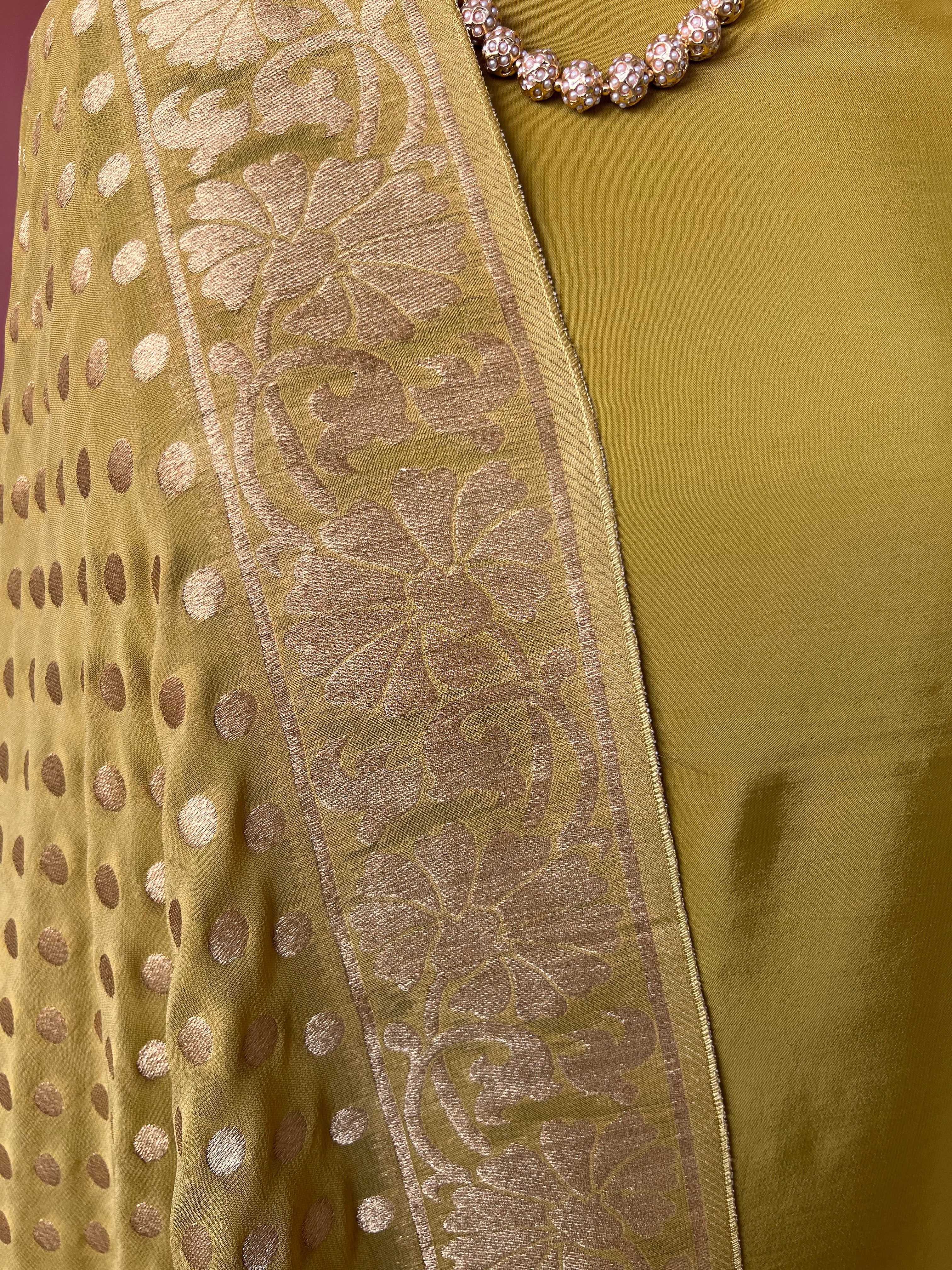 Banarsi Crepe khadi geogertte