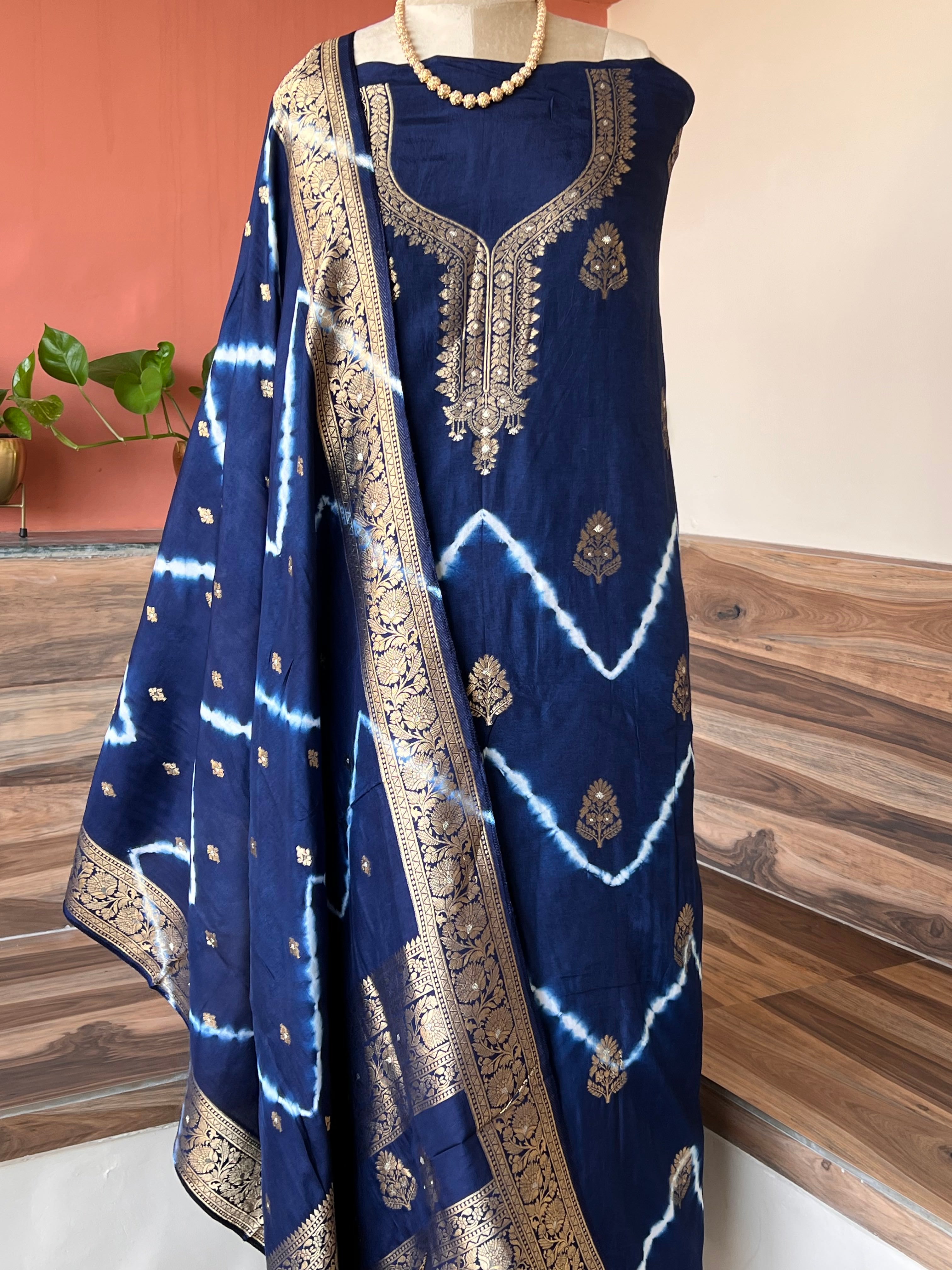 Dola Silk tie dye 2 piece suit set