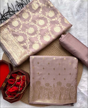 Banarasi Silk Zari Weaved Suit