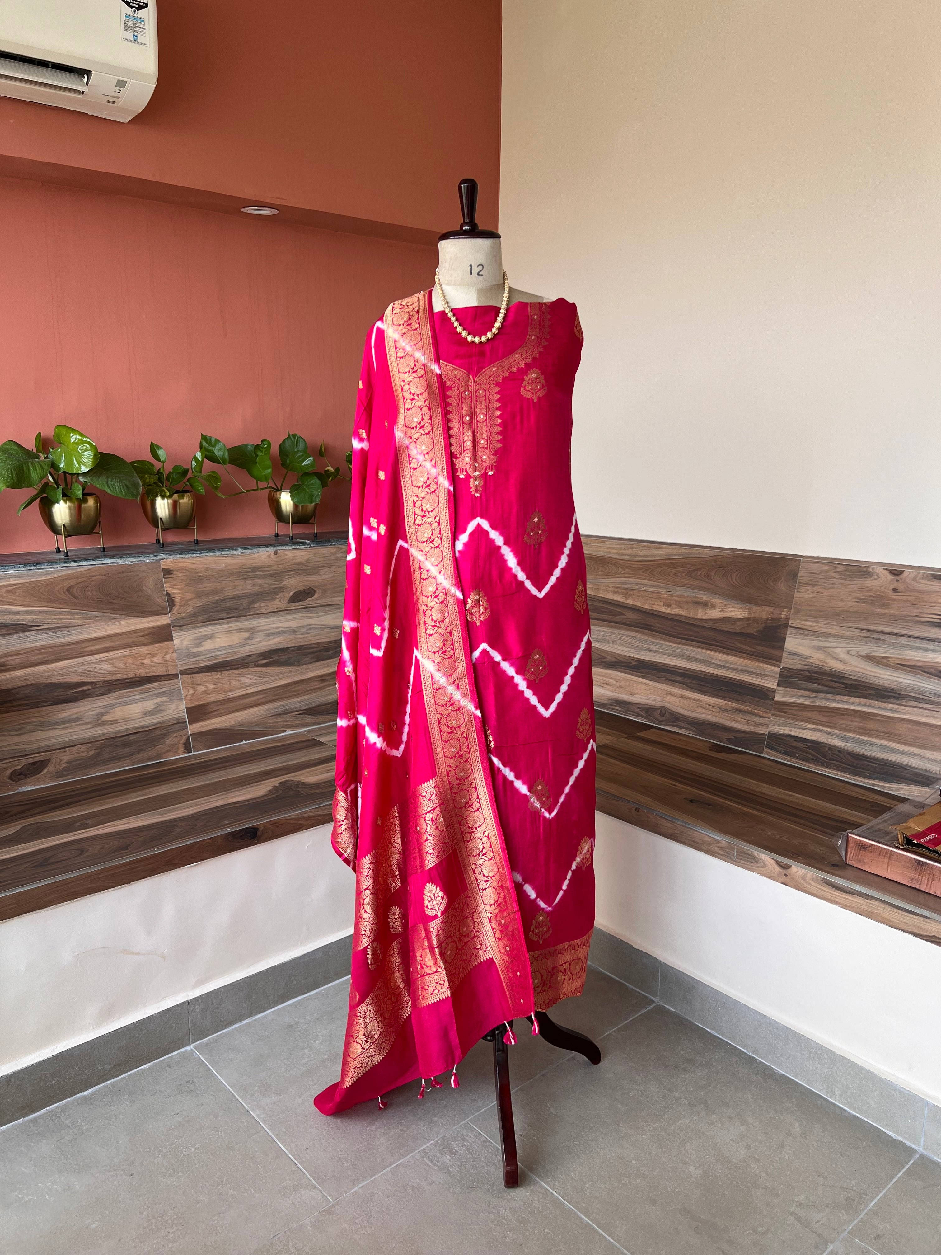 Dola Silk tie dye 2 piece suit set