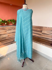 Banarsi Mul chikankari 3 piece set