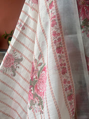 Maheshwari silk ikkat worli rpint