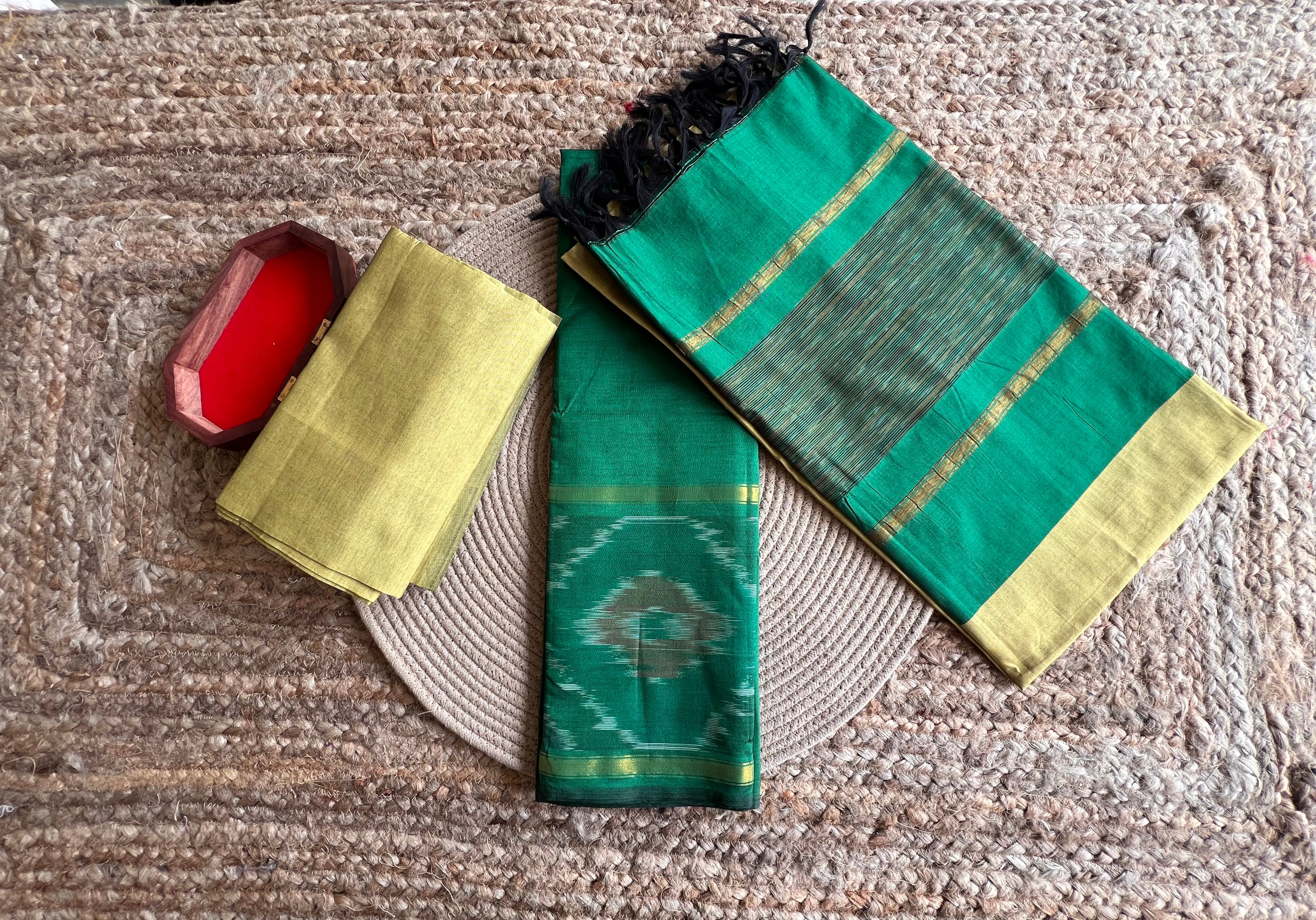 Poochampali ikkat sico 3 piece set