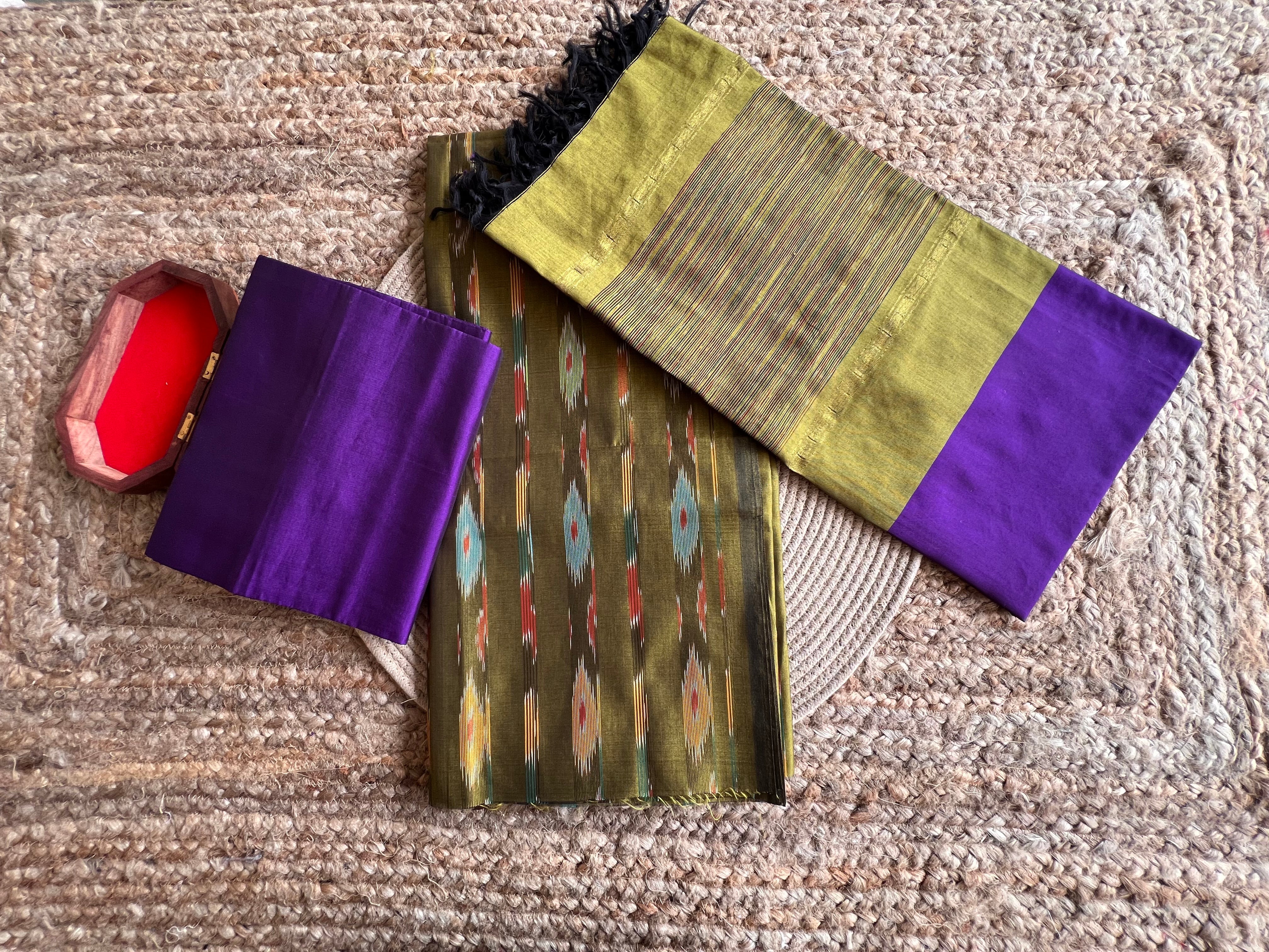 Poochampali ikkat sico 3 piece set
