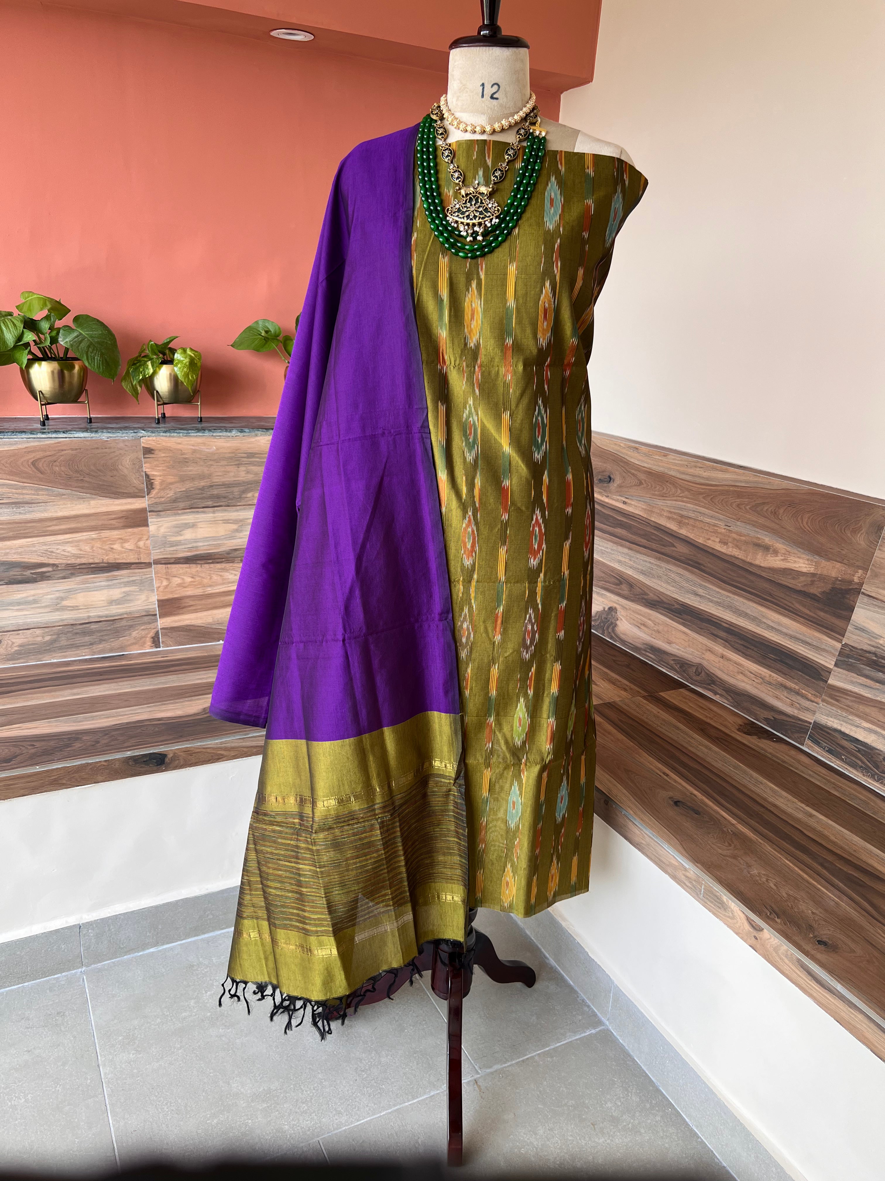Poochampali ikkat sico 3 piece set