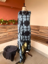 Modal Silk Clamp dyed 3 piecesuit set