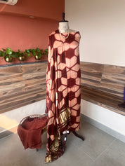 Modal Silk Clamp dyed 3 piecesuit set