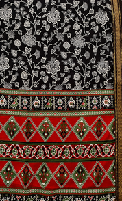 Maheshwari Silk Ikat printed Suit
