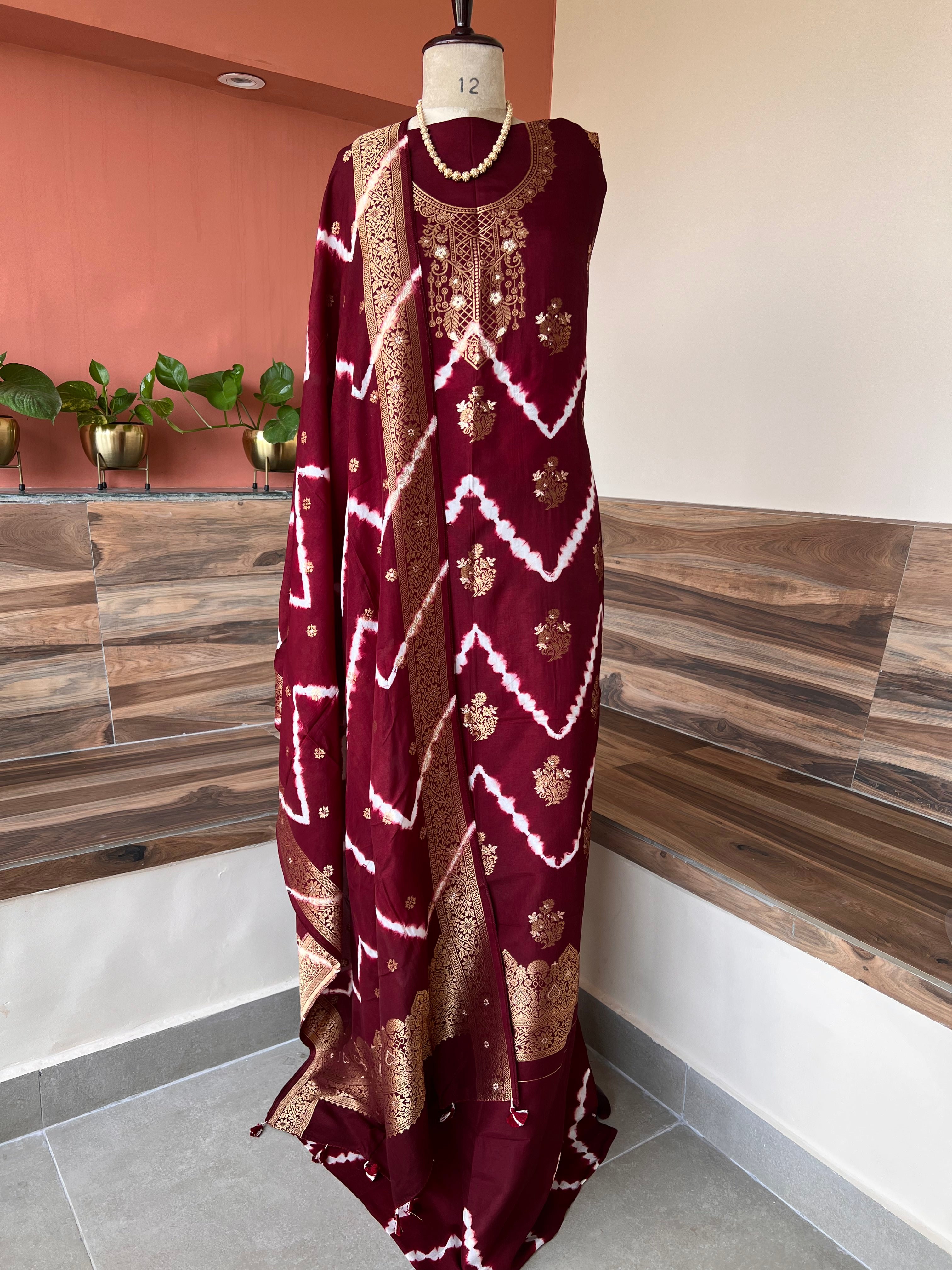 Dola Silk tie dye 2 piece suit set