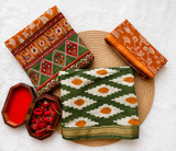 Maheshwari Silk Ikat printed Suit