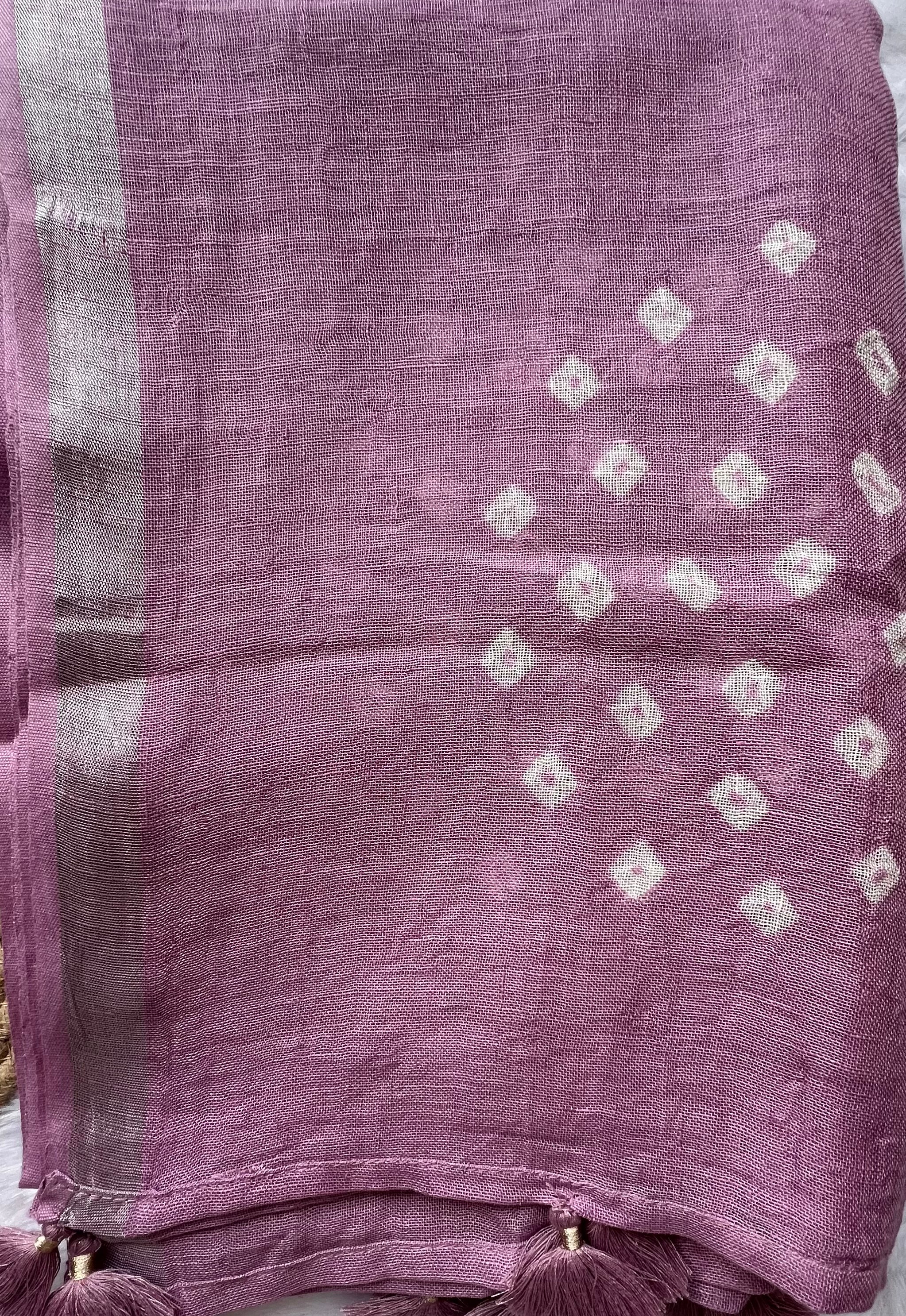 Pure Linen chikankari embroidered suit