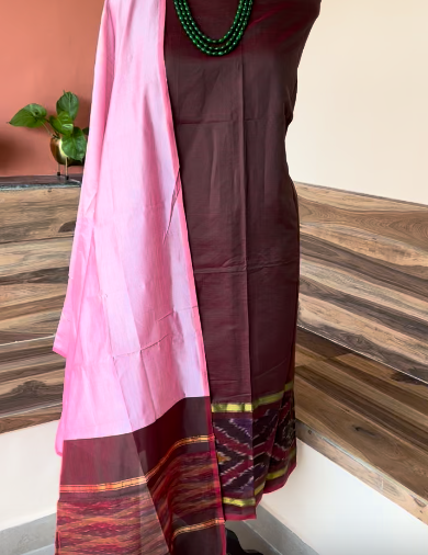 Pochampally Ikat Sico 3 Piece Suit Set