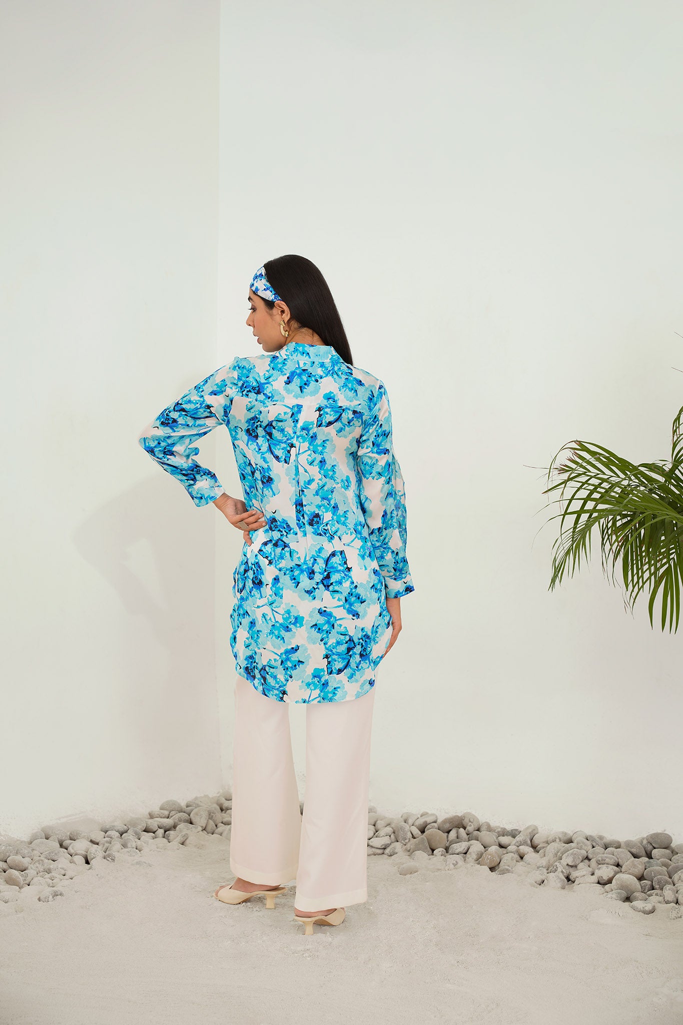 Ocean Blue High-Low Tunic