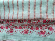 Linen Silk printed with pearl embellishment Suit