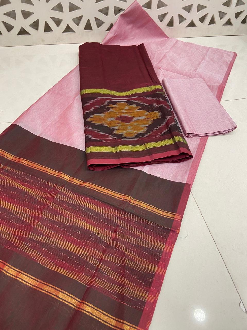 Pochampally Ikat Sico 3 Piece Suit Set
