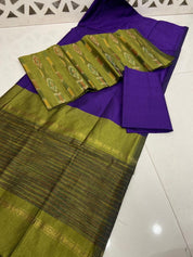 Pochampally Ikat Sico 3 Piece Suit Set
