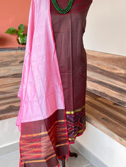 Pochampally Ikat Sico 3 Piece Suit Set
