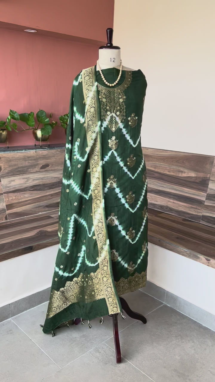 Dola Silk tie dye 2 piece suit set