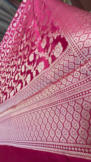 Banarsi silk zari weave 3 piece set