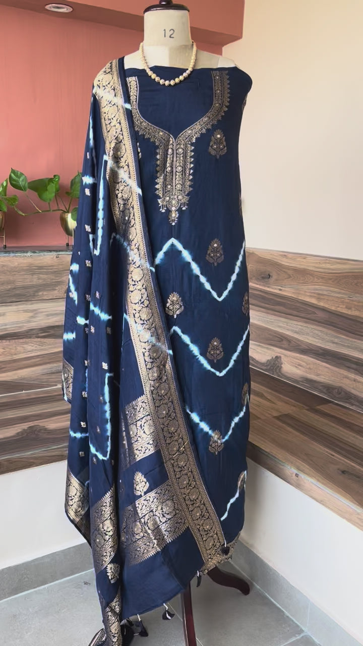 Dola Silk tie dye 2 piece suit set