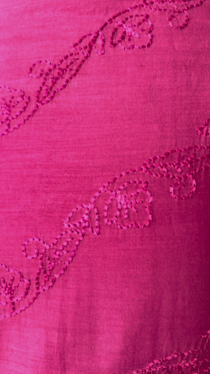 Banarsi Mul chikankari 3 piece set
