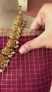Banarsi silk zari weave 3 piece set