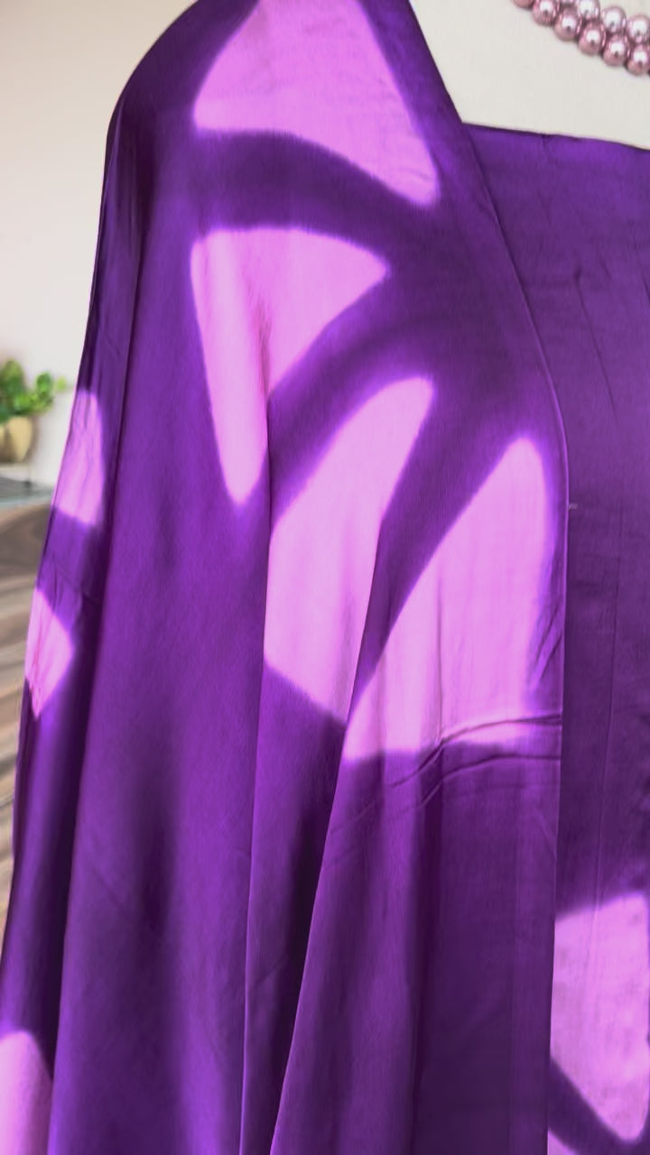 Modal Silk Clamp dyed 3 piecesuit set