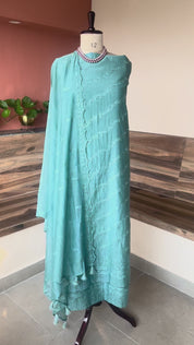 Banarsi Mul chikankari 3 piece set