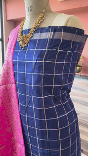 Banarsi silk zari weave 3 piece set