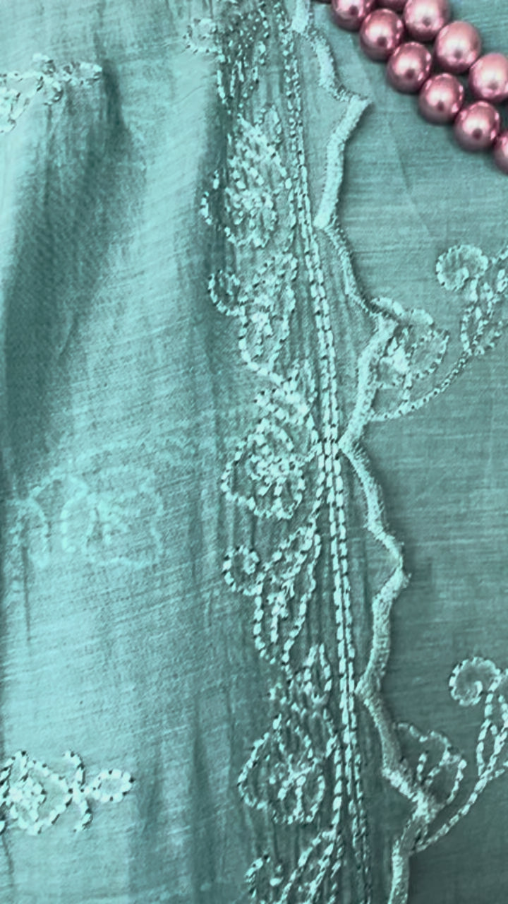 Banarsi Mul chikankari 3 piece set
