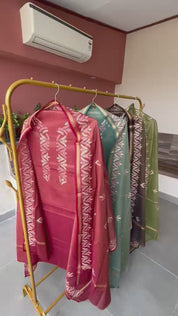 Banarasi Silk Embroidered Zari Weaved Suit